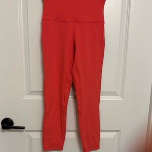 Lululemon Athletica Vibrant Red Leggings